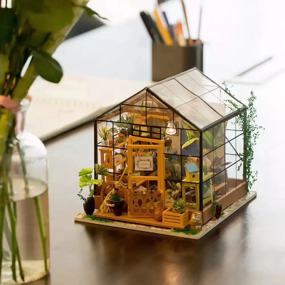 DIY Miniature House Kit: Cathy's Flower House