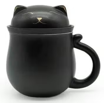 Lucky Cat Mug Black