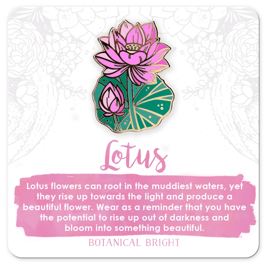 Lotus Enamel Pin