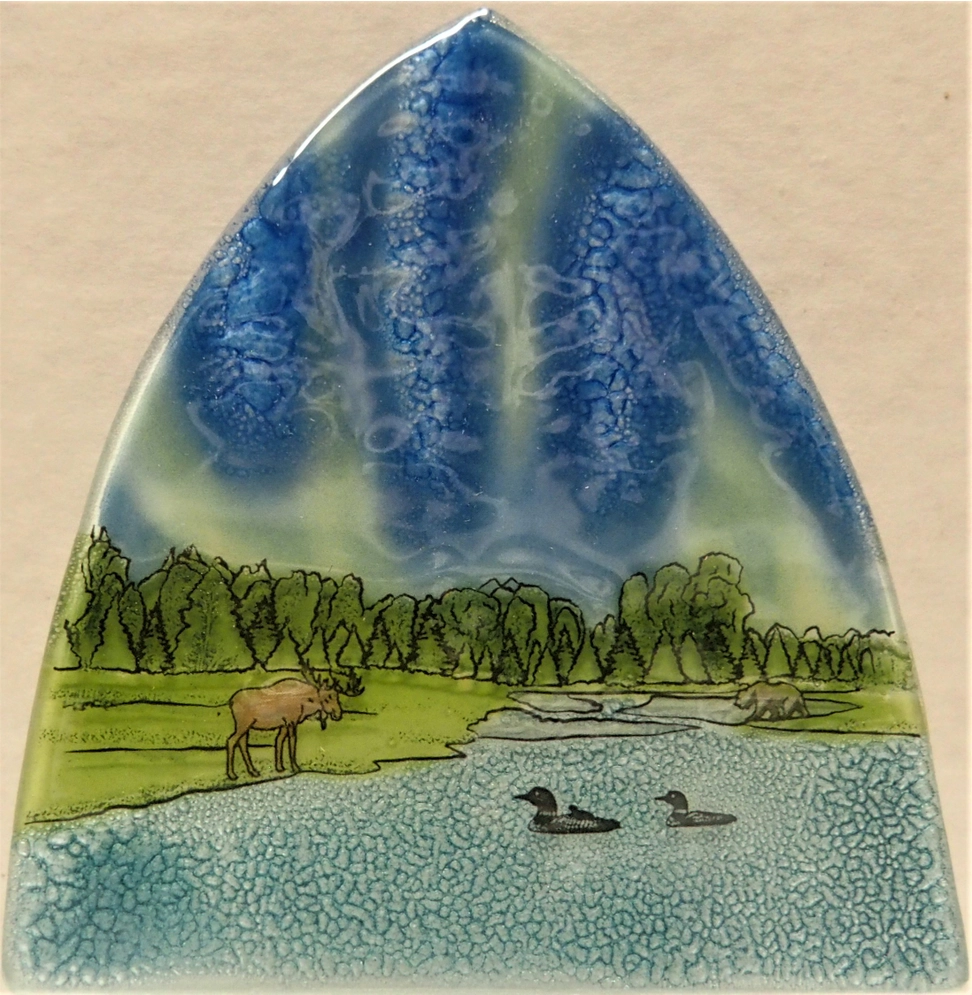 Northern Lights Loon Night Light