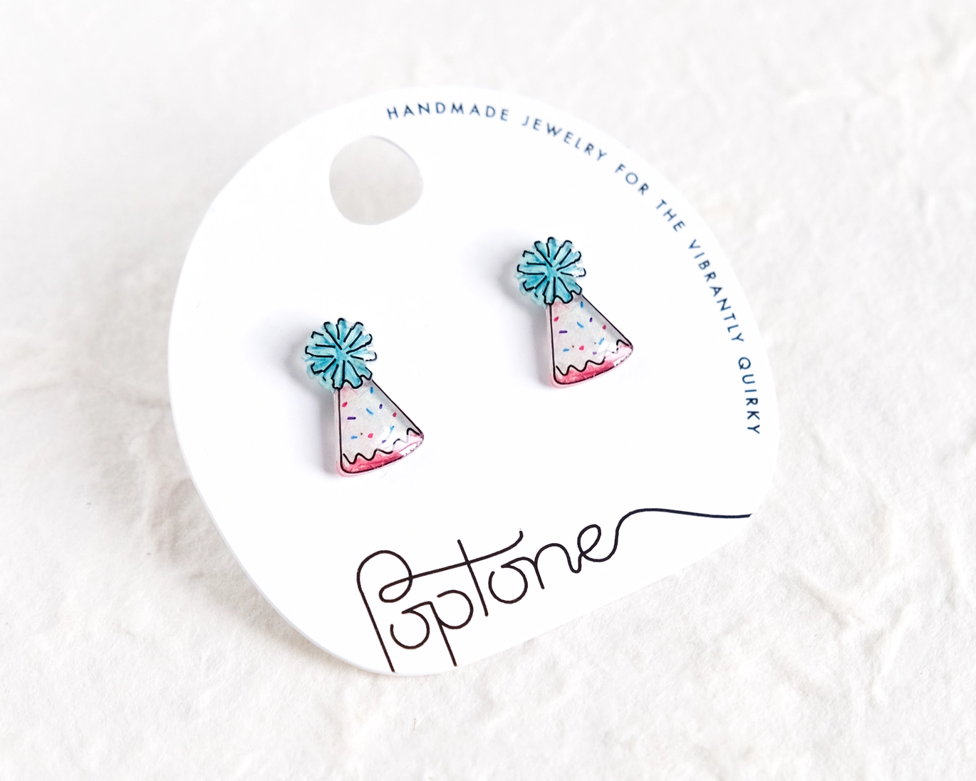 Birthday Party Hat Stud Earrings