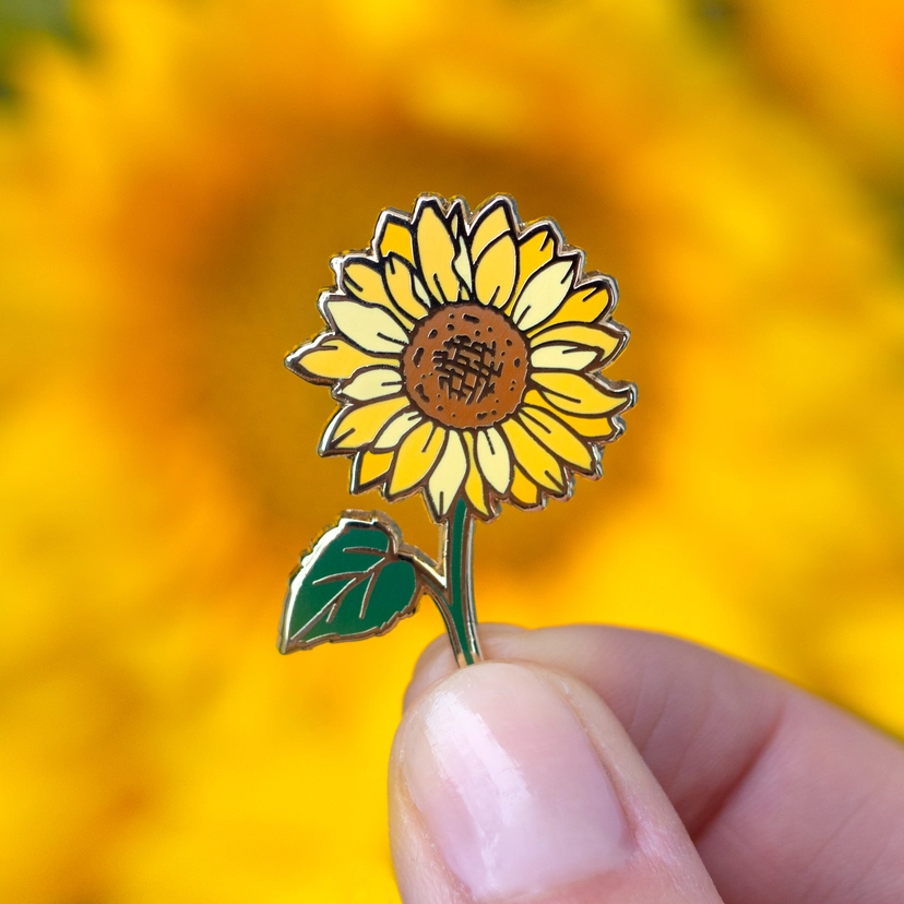 Sunflower Enamel Pin