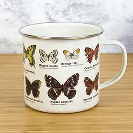 Butterfly Enamel Mug