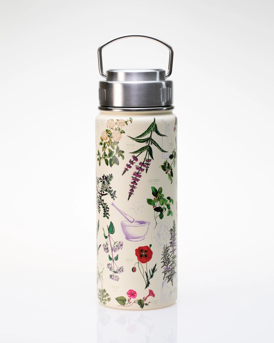 Botanical Pharmacy Stainless Steel Vacuum Flask 18oz