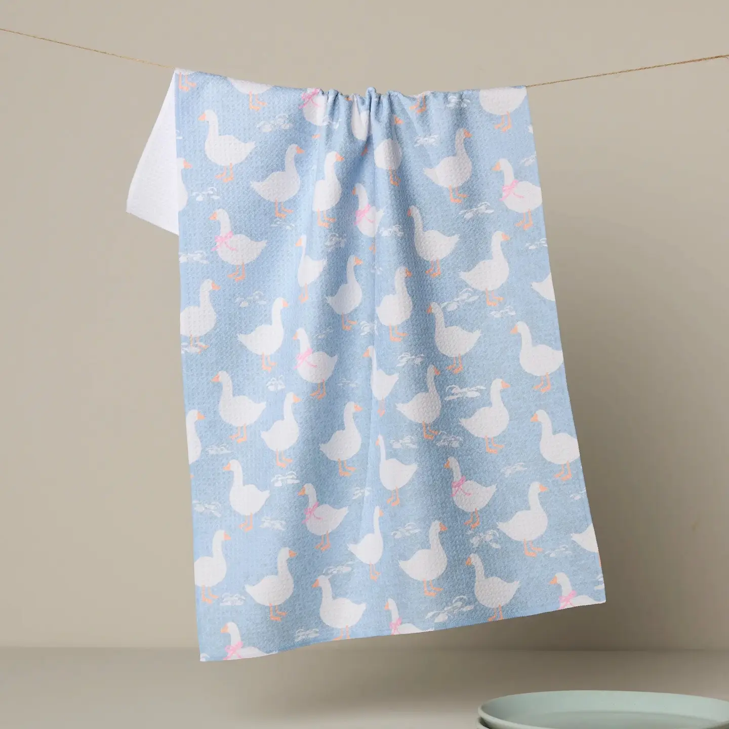 Geometry Tea Towel: Duck Trail