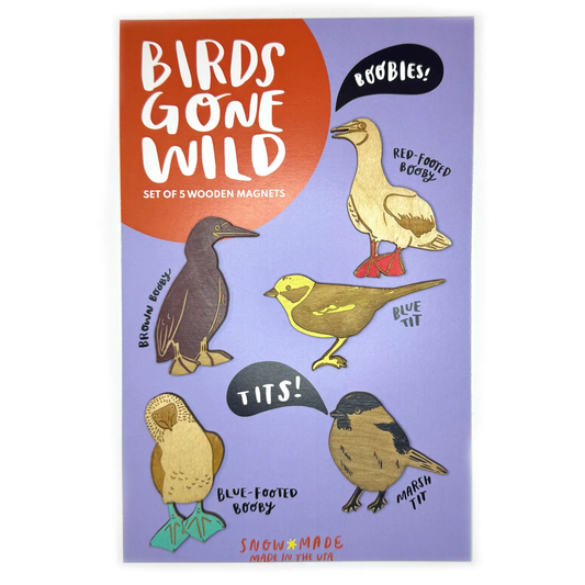 Birds Gone Wild- Tits & Boobies Magnets Set