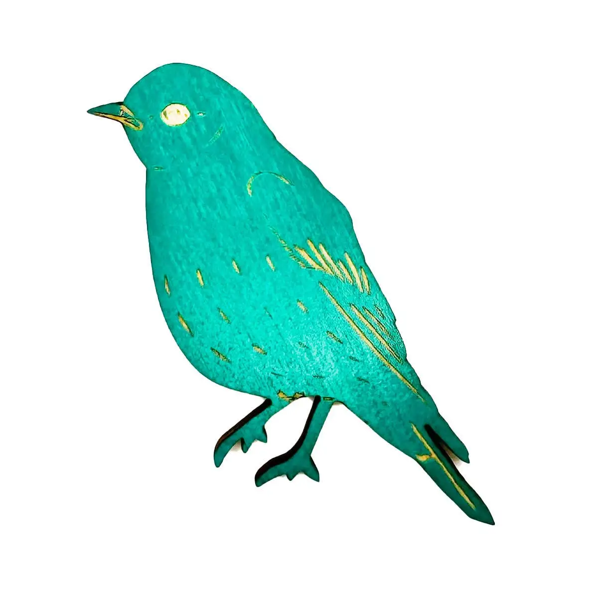 Wooden Bird Magnet