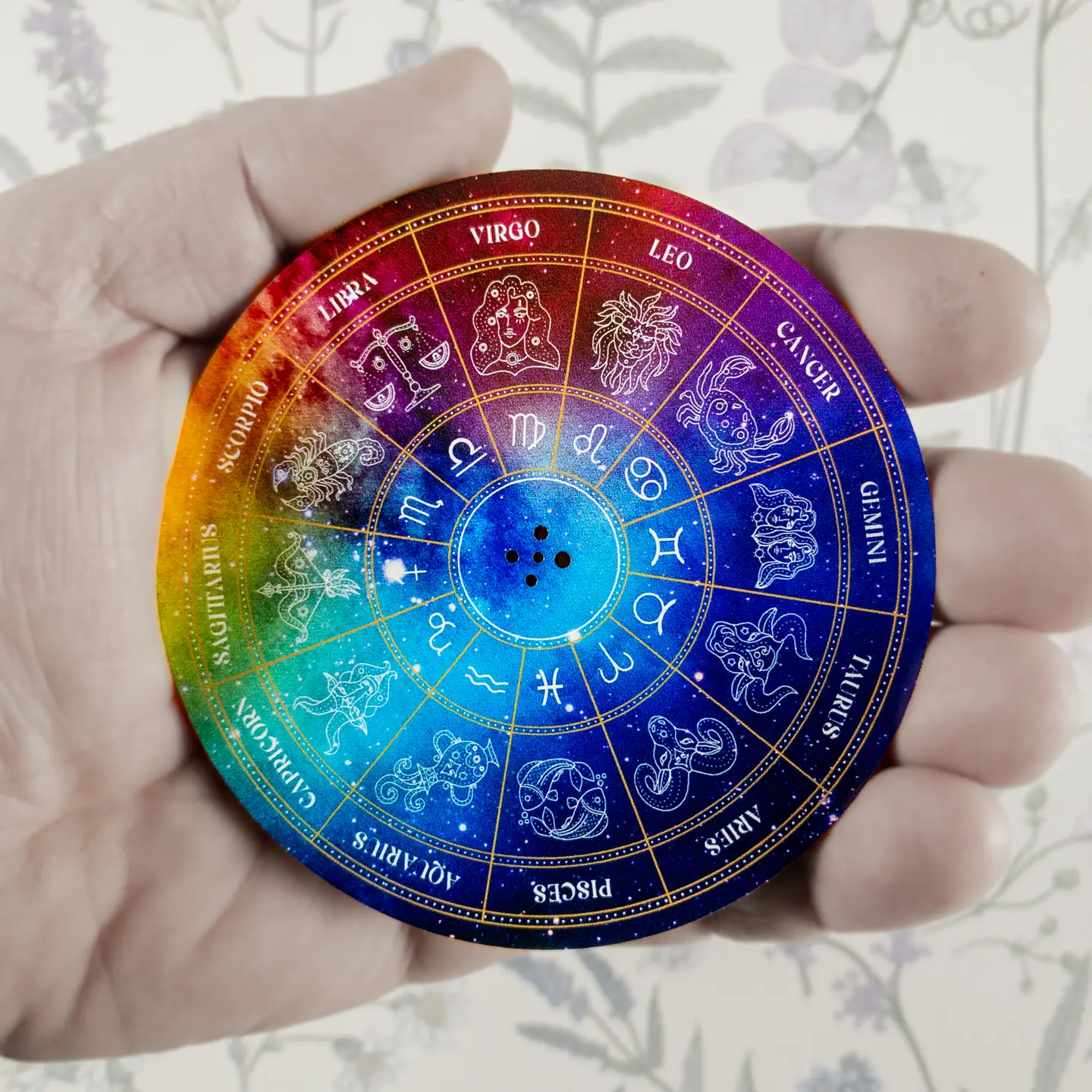 Zodiac Wheel Incense Burner