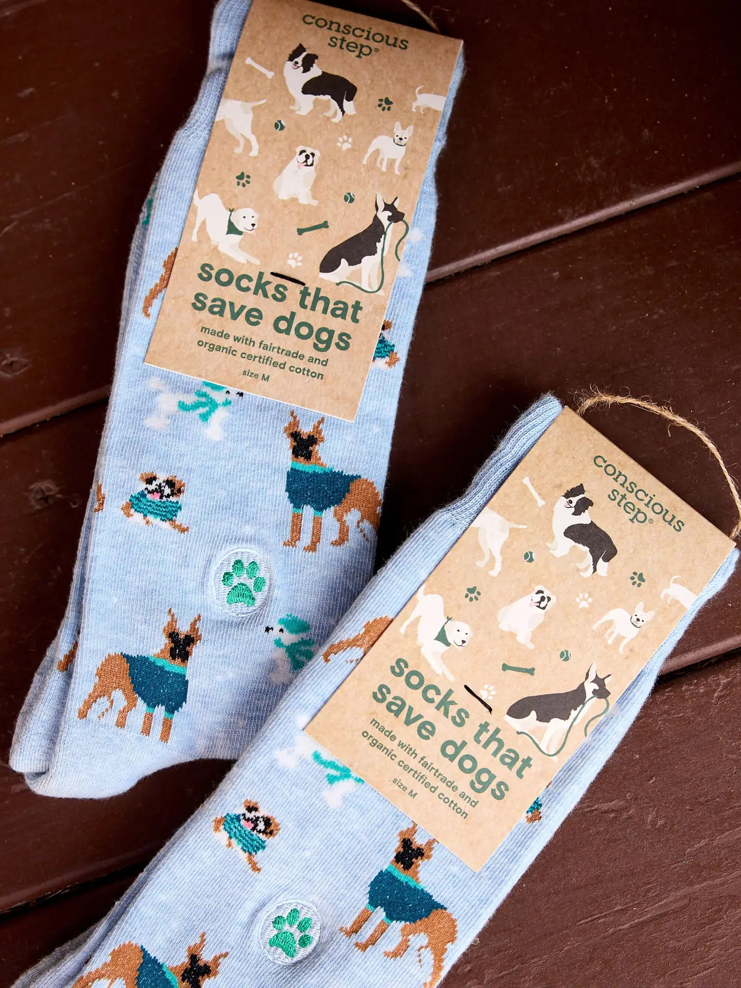 Socks That Save Dogs Blue Sweaters