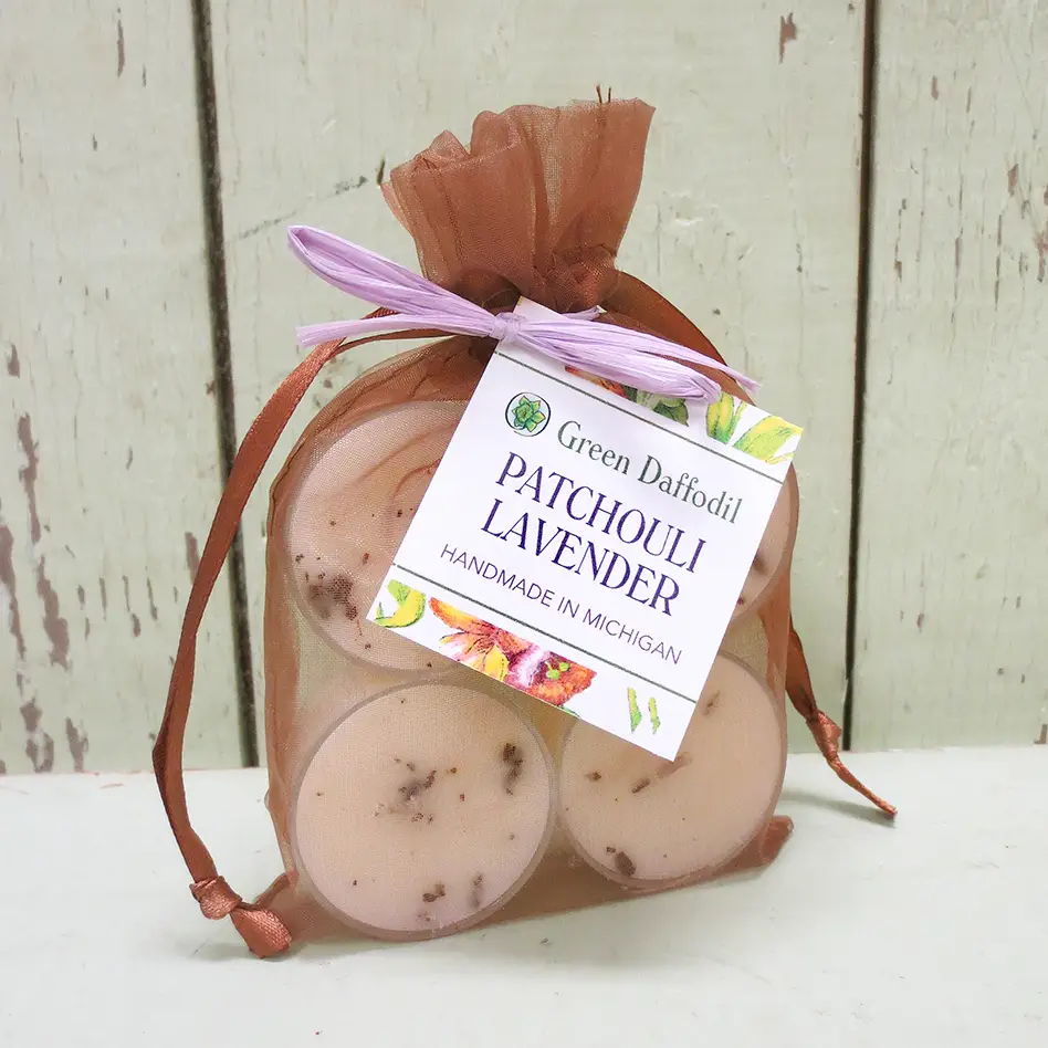 Patchouli Lavender Soy Tealight Candle 4pk