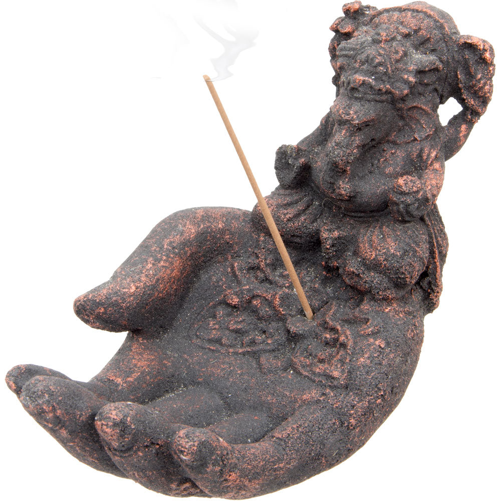 Volcanic Stone Ganesha Hand Incense Burner