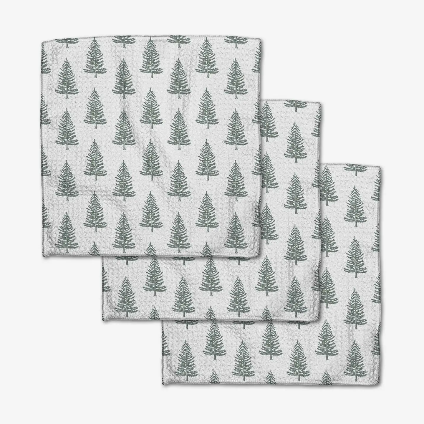 Geometry Dishcloth Pack: Frosted Trees