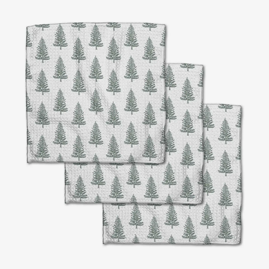 Geometry Dishcloth Pack: Frosted Trees