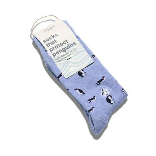 Socks That Protect Penguins Blue Penguin