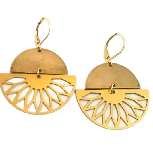 Brass Dancing Earrings