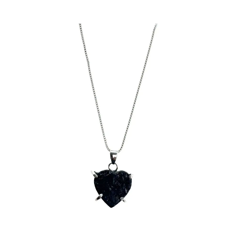 Black Tourmaline Heart Necklace