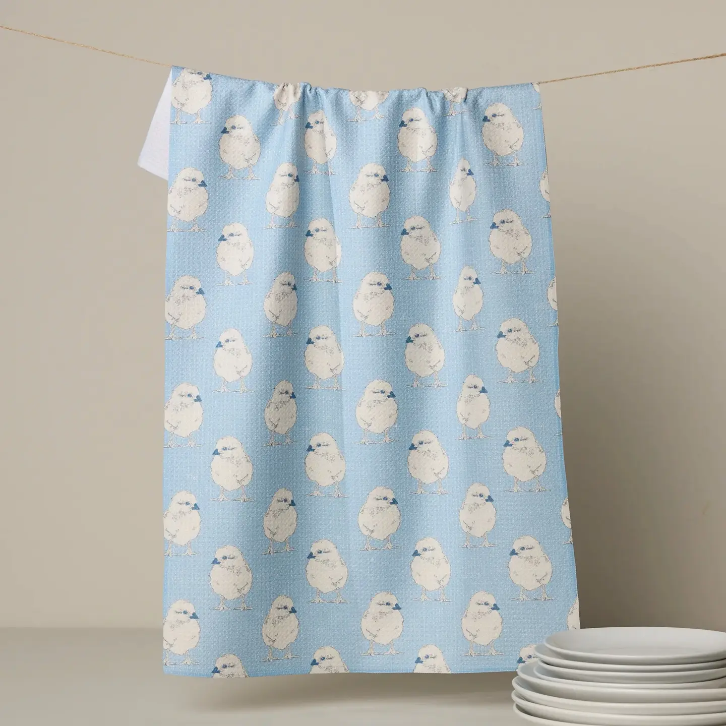 Geometry Tea Towel: Chickadee