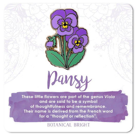 Pansy Enamel Pin