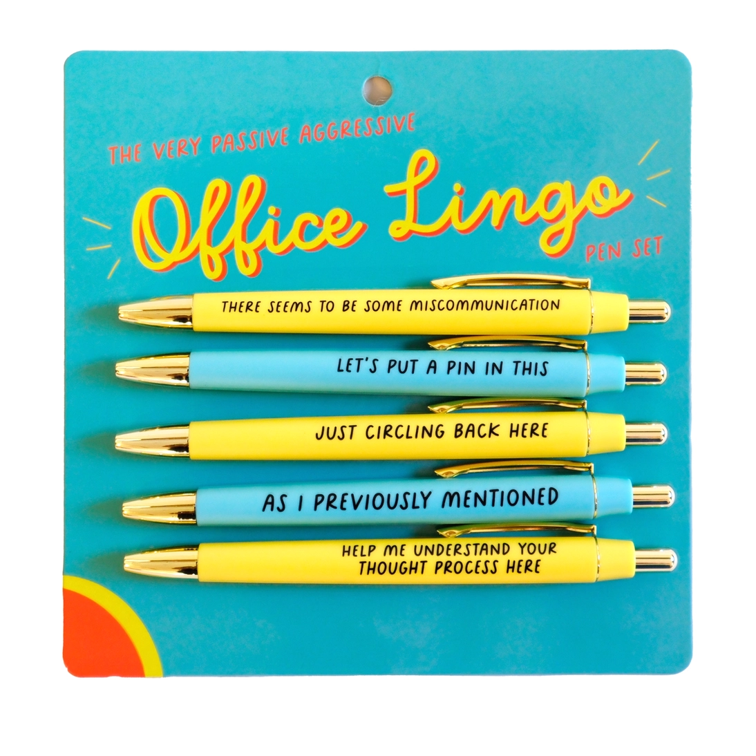 Passive Aggressive Office Lingo Pen Set