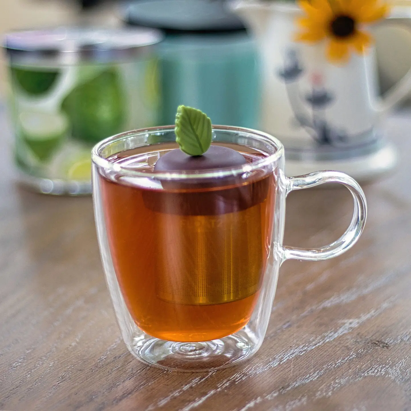 Herb Leaf Floating Tea Infuser