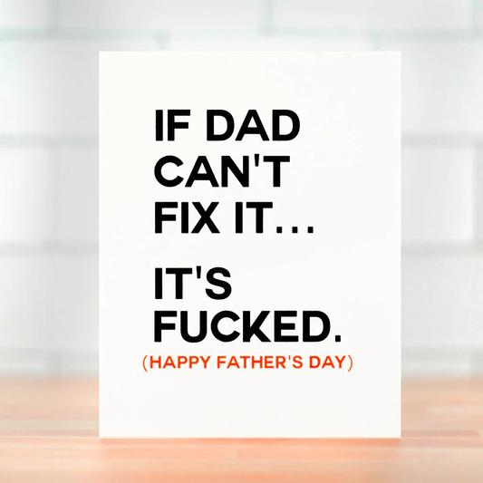 If Dad Can't Fix It Card