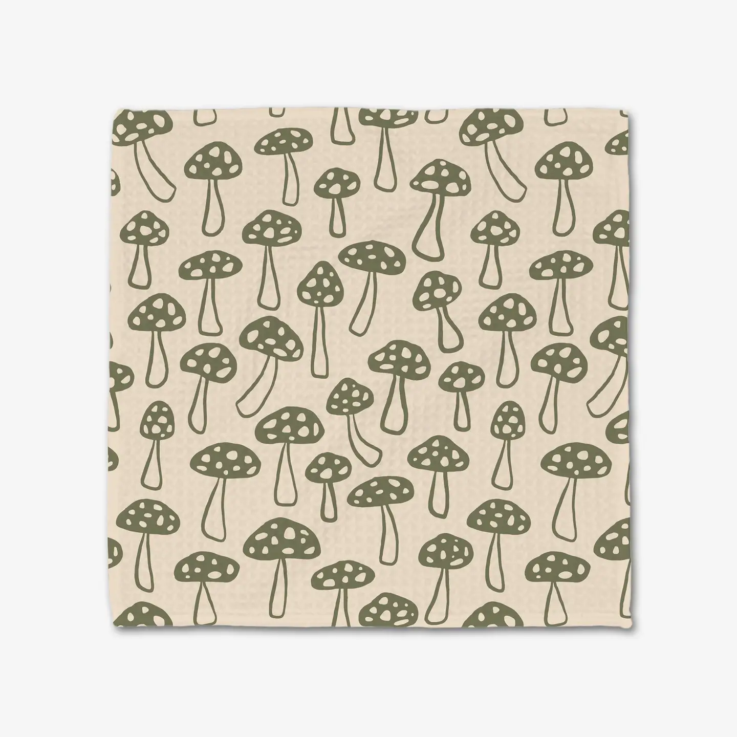 Geometry Luxe Washcloth Set: Woodland Mushroom