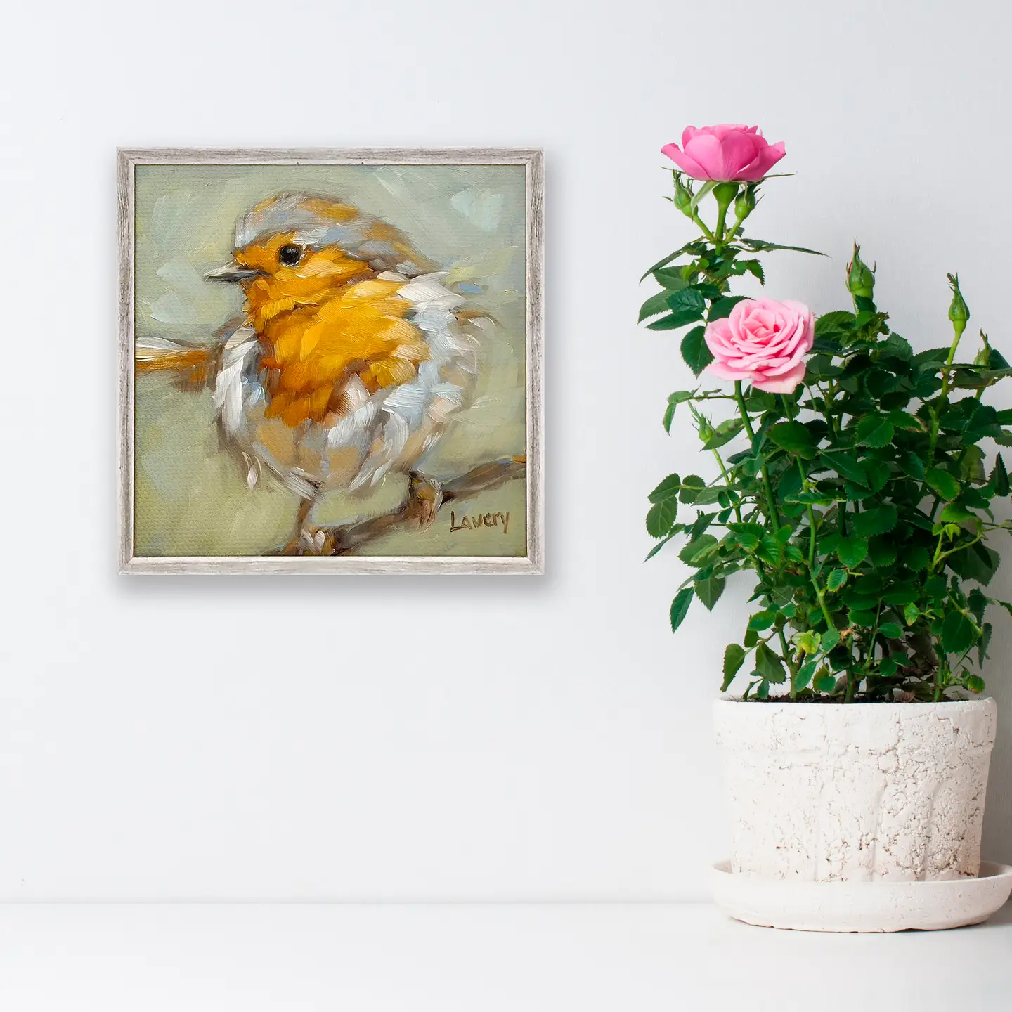 Sign of Spring Bird Mini Canvas