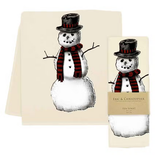 Snowman Tea Towel