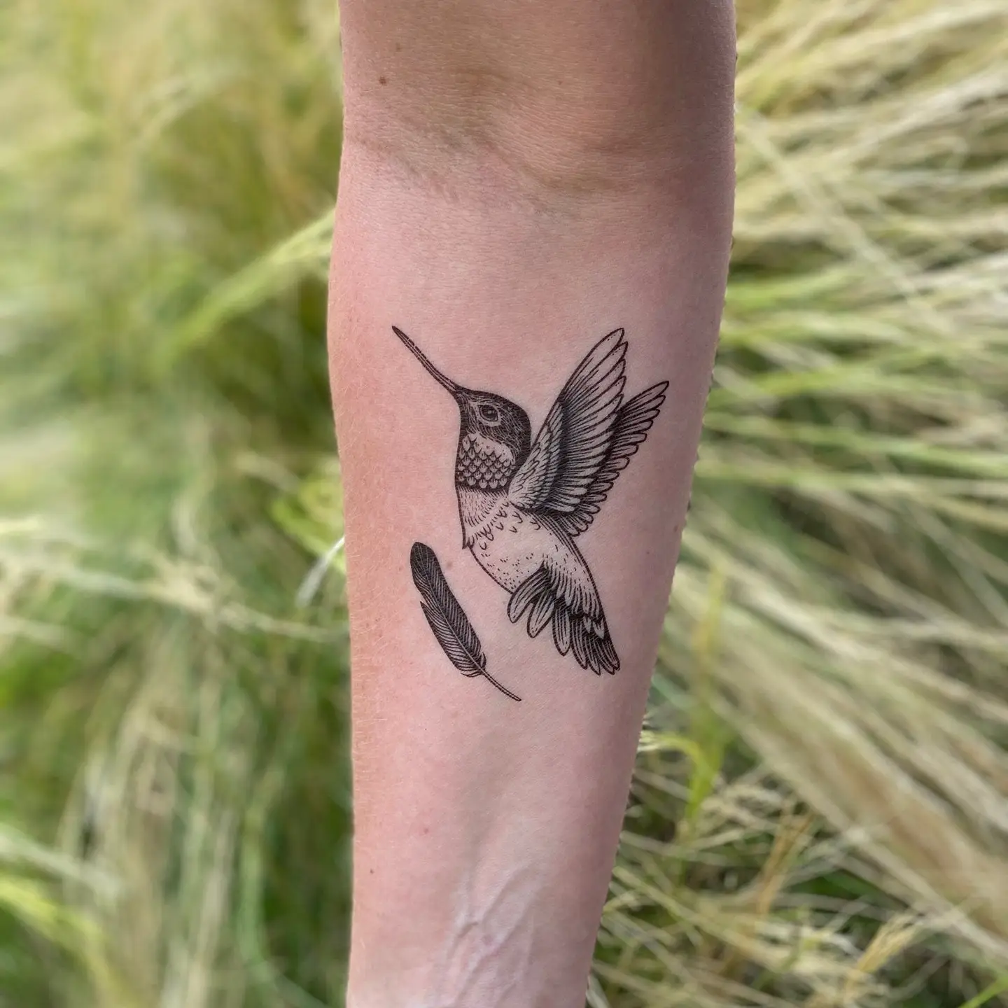 Hummingbird Temporary Tattoo