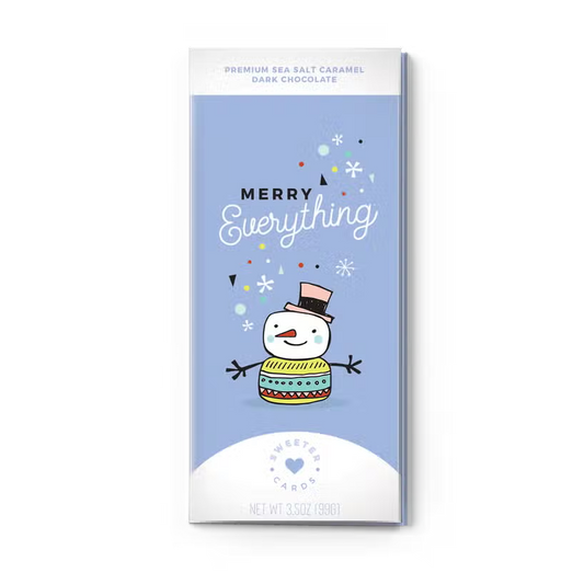 Merry Everything Chocolate Bar Card