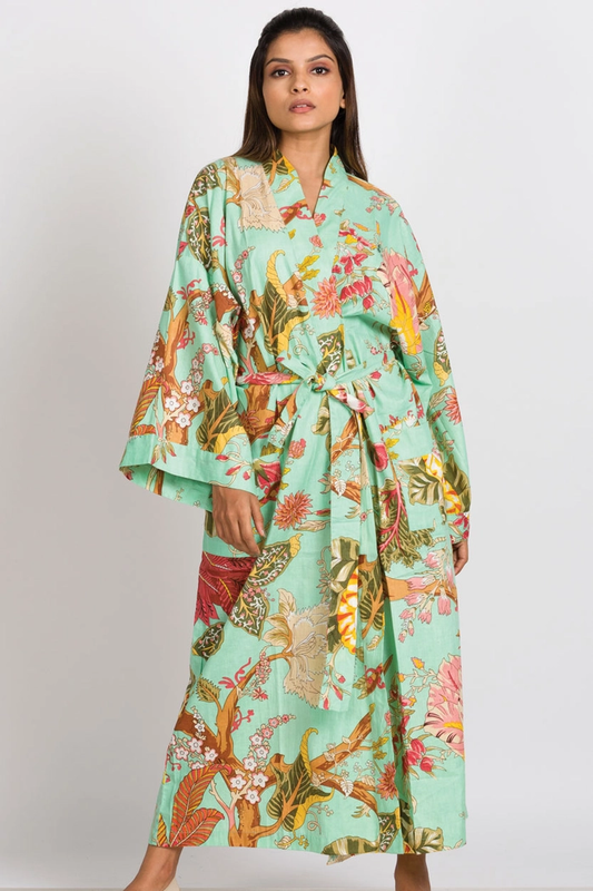 Kimono Robe - Sea Green