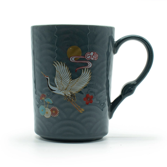 Elegant Crane Mug Grey