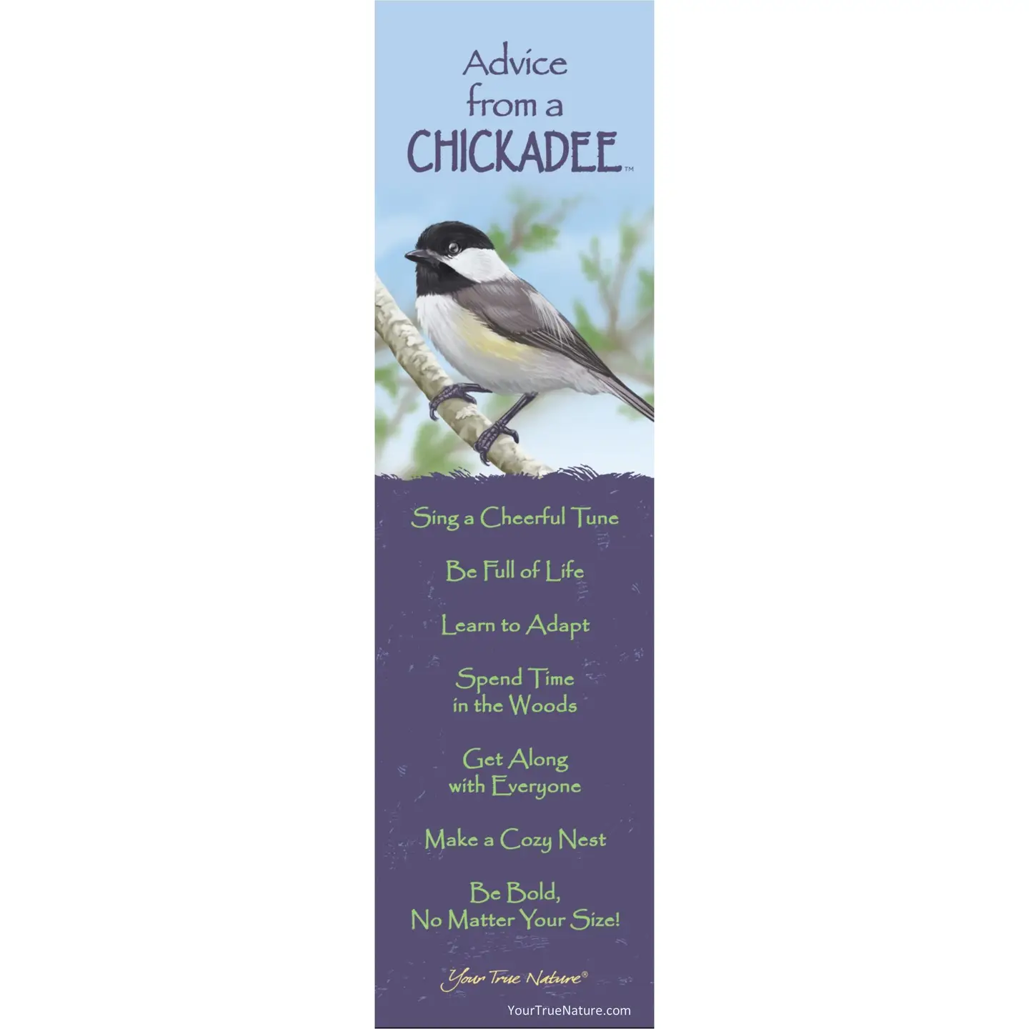 Bookmark Advice from a Chickadee