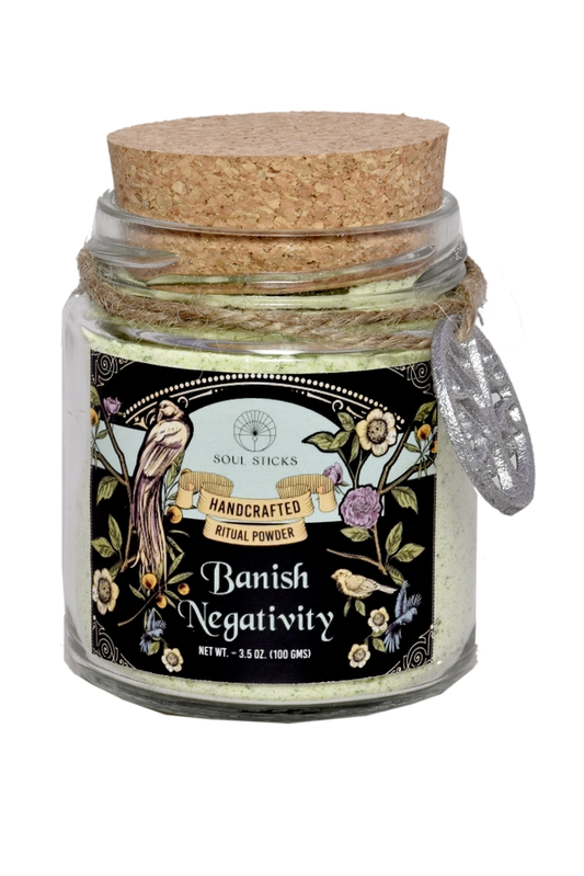 Banish Negativity Ritual Spell Powder Jar