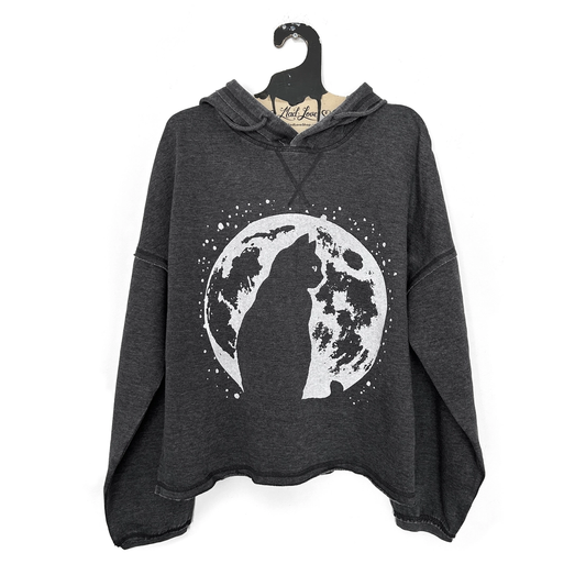Cat + Moon Vintage Washed Sweatshirt