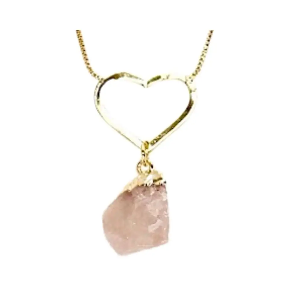 Rose Quartz Heart Necklace