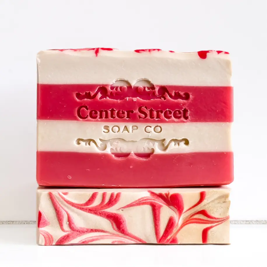 Candy Cane Christmas Handmade Soap