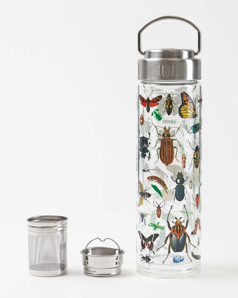 Insects of the World Glass Tea Infuser Flask