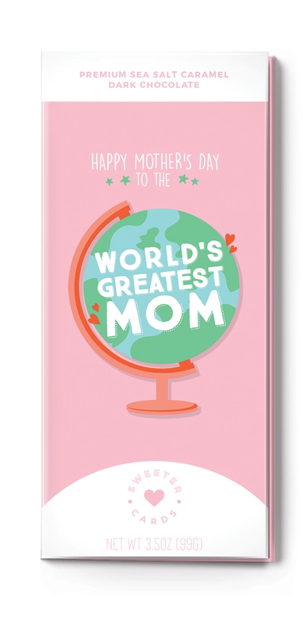 World's Greatest Mom Chocolate Bar Card