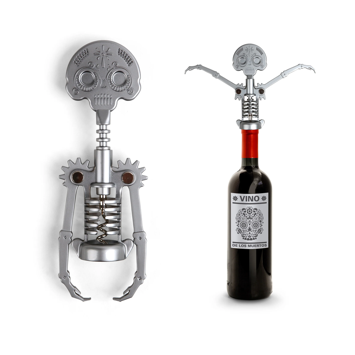 Skull Corkscrew Day of the Dead