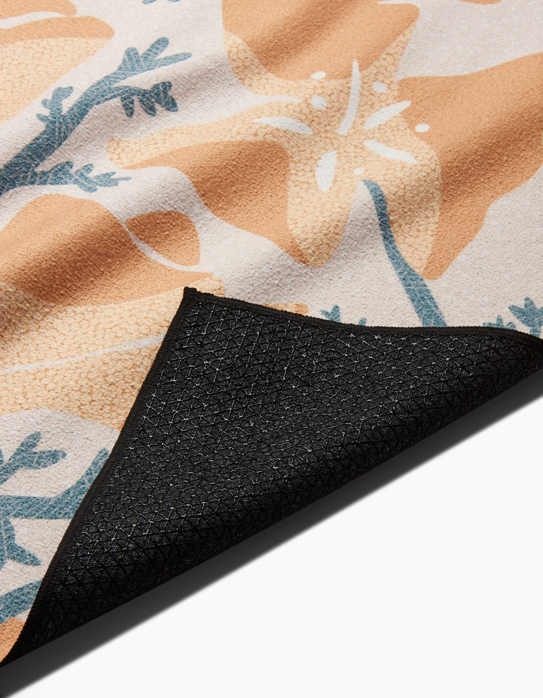 Geometry Yoga Towel Golden Poppy
