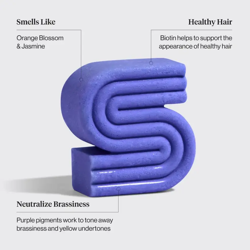 Solid Shampoo Bar: Purple Toning