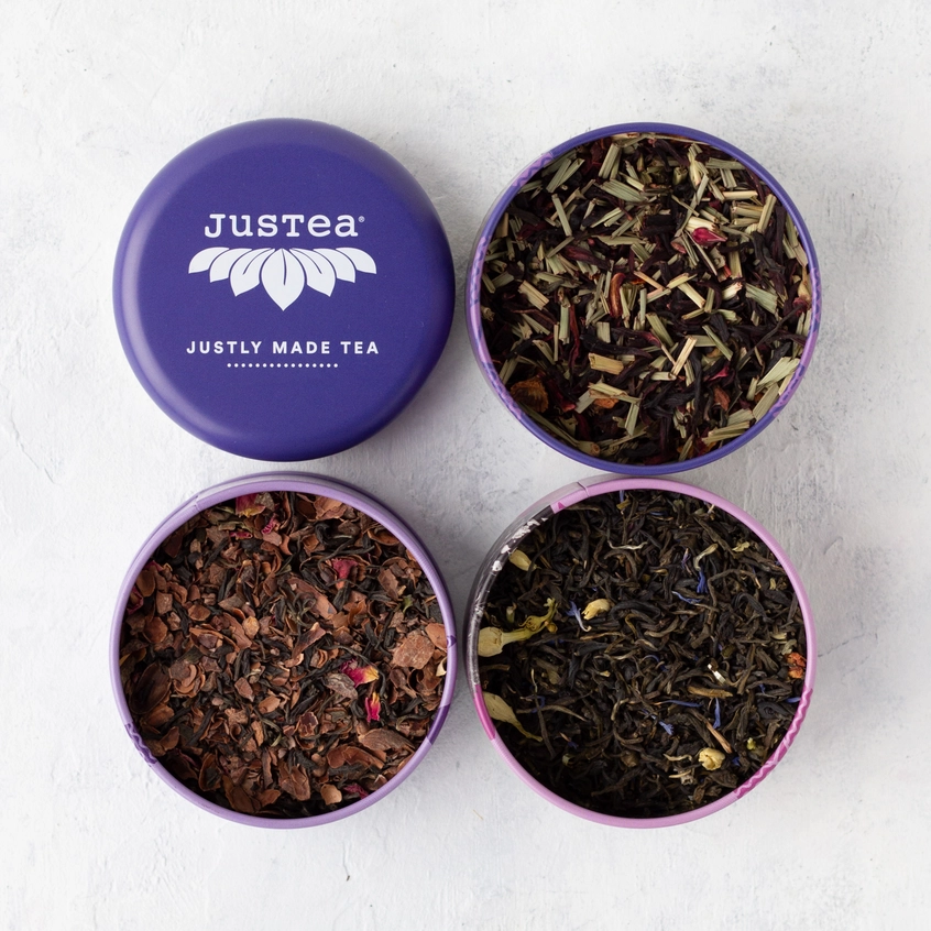 Purple Tea Trio in Tin-w/ spoon