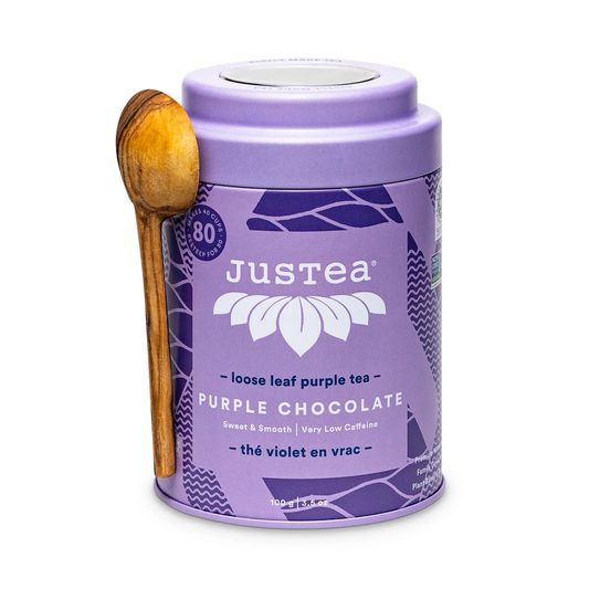 Purple Chocolate Tea in Tin-w/ spoon