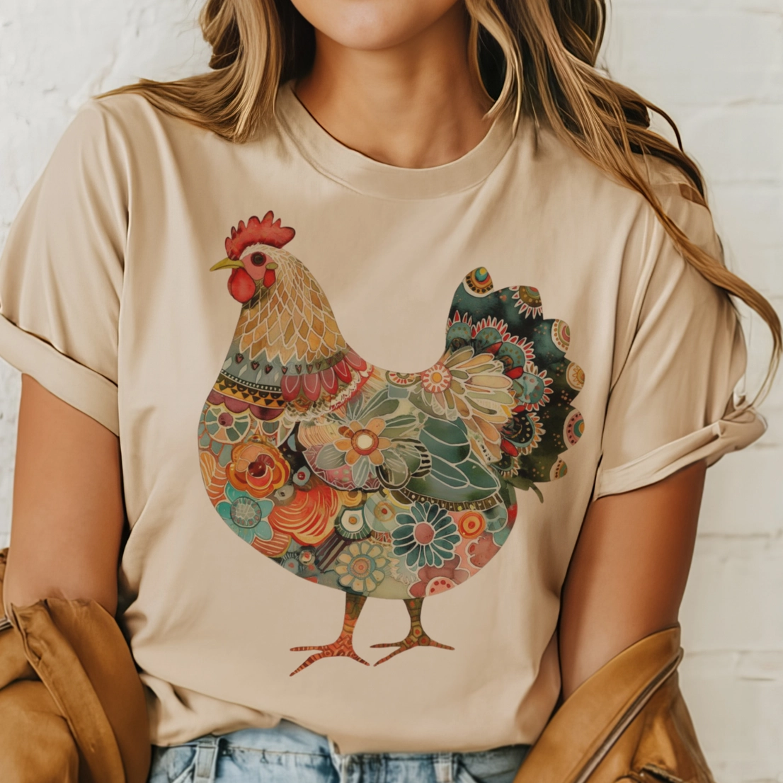 Colorful Chicken T-Shirt
