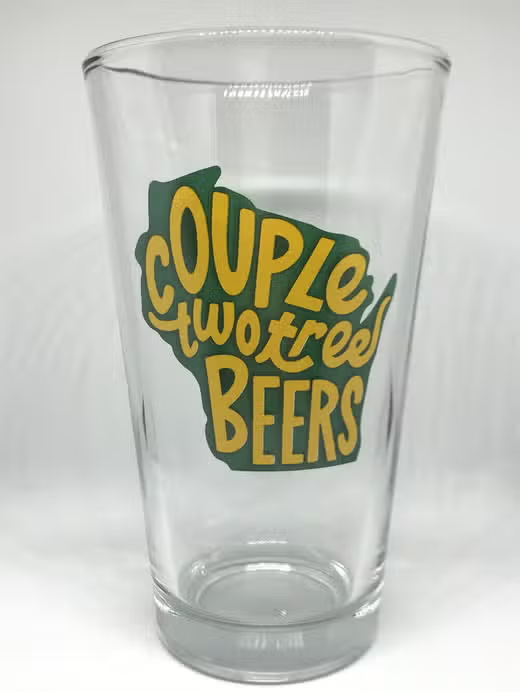 Couple Two Trees Pint Glass