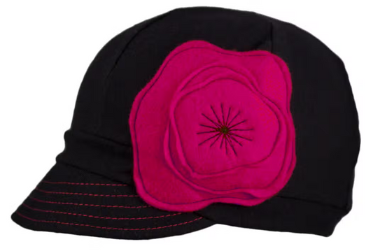 Weekender Jersey Hat All Season-Fuchsia Flow : Black