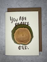 Really Old Tree Rings Card Magnet Clean