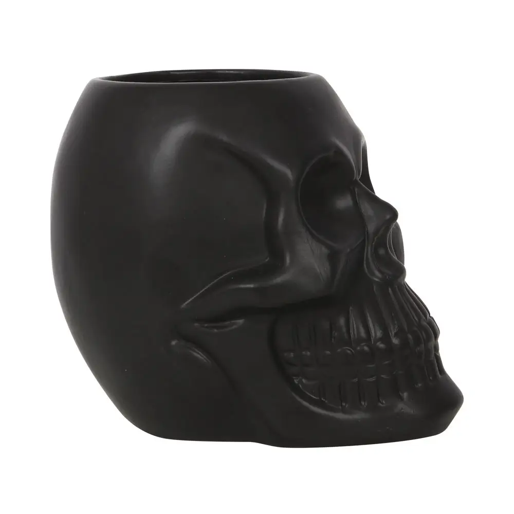 Black Skull Planter