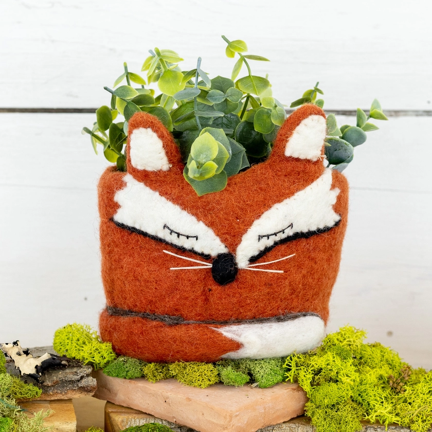 Felted Planter - Fox